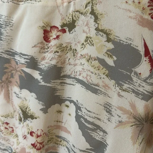 Reformation NEW Christine Long Beach Ruffle Cream Mini Dress Size 6 - Picture 8 of 12